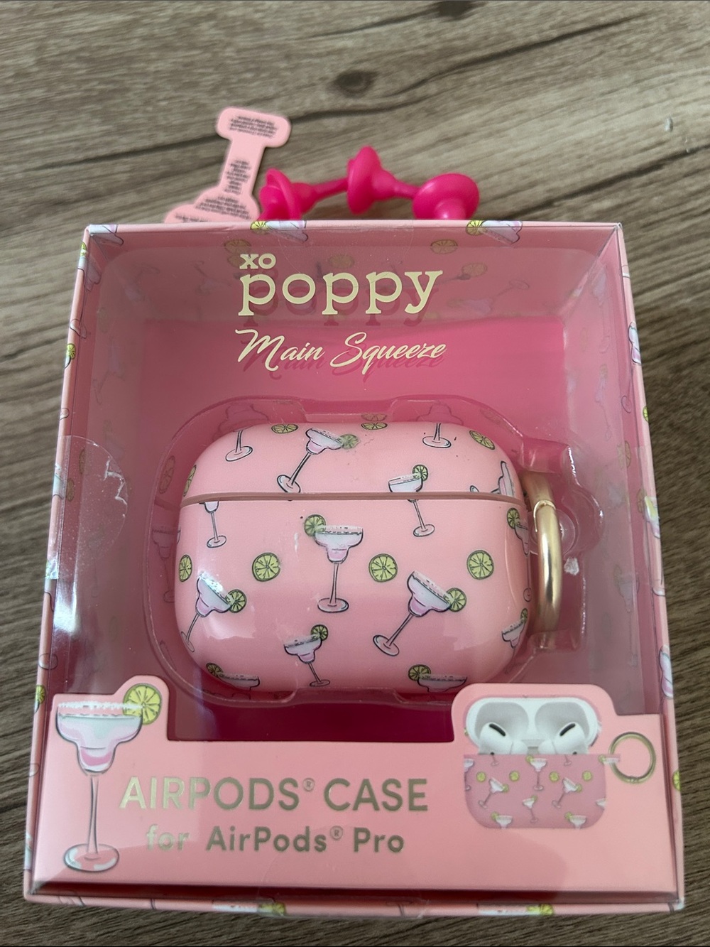 Pink Cocktail Pattern AirPods Pro Case - Picture 8 of 8